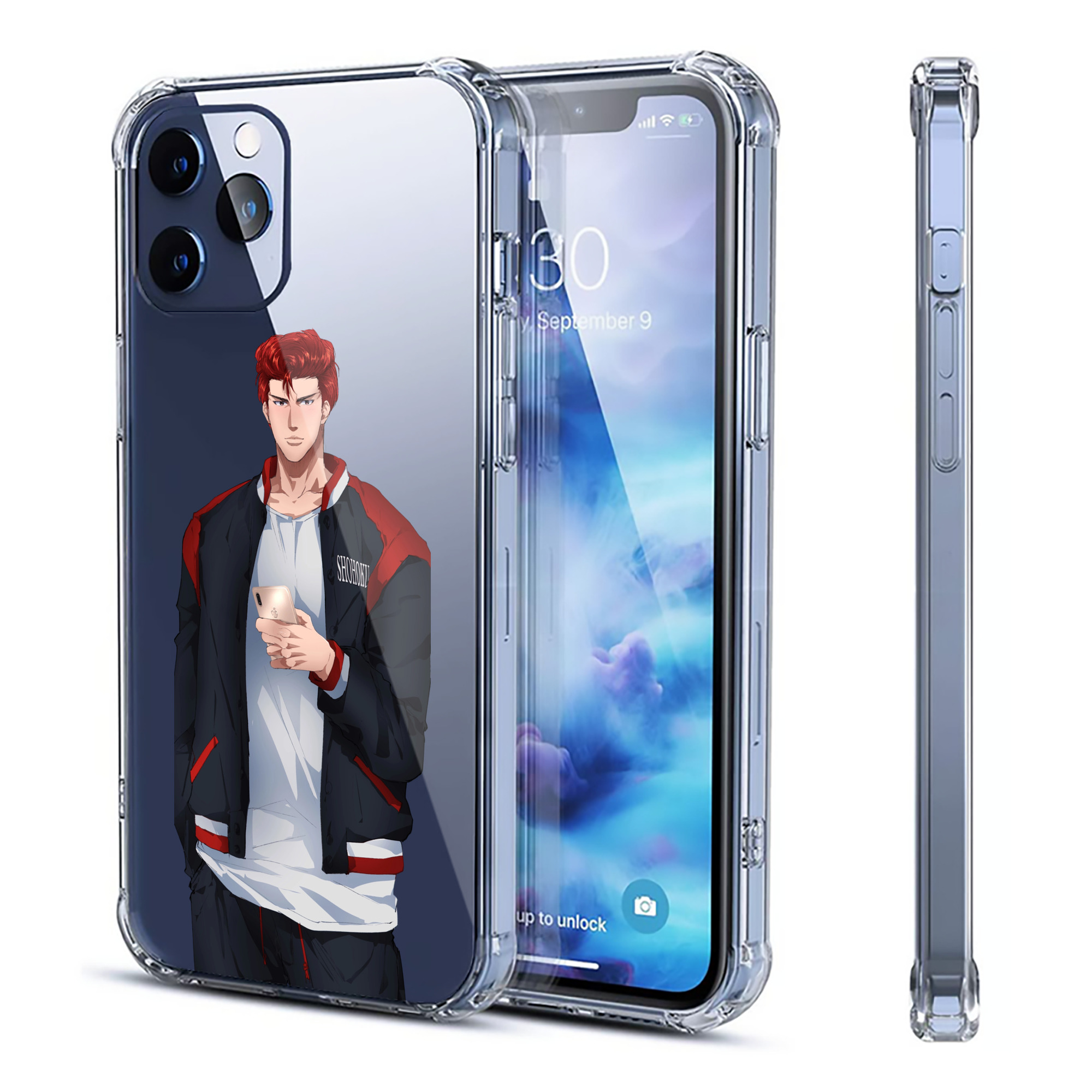 （画像用） SLAM DUNK／スラムダンク 【iPhone 12シリーズ対応】透明スマホケース（クリアソフトケース）